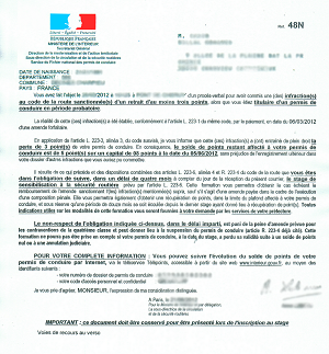 exemple de lettre 48N